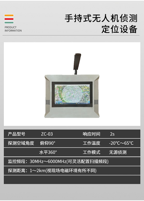 手持式無人機偵測定位ZC-03型裝備設(shè)備(圖2)