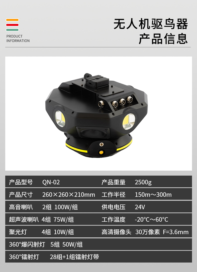 無人機驅(qū)鳥器 QN-02型(圖2)